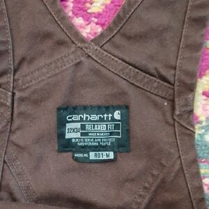 Carhartt Chocolate Brown Relaxed Fit Overalls